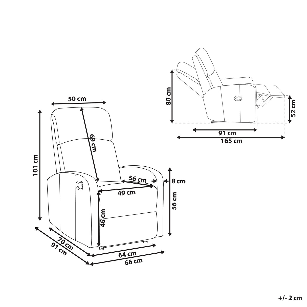 Krēsls reglainer 521239
