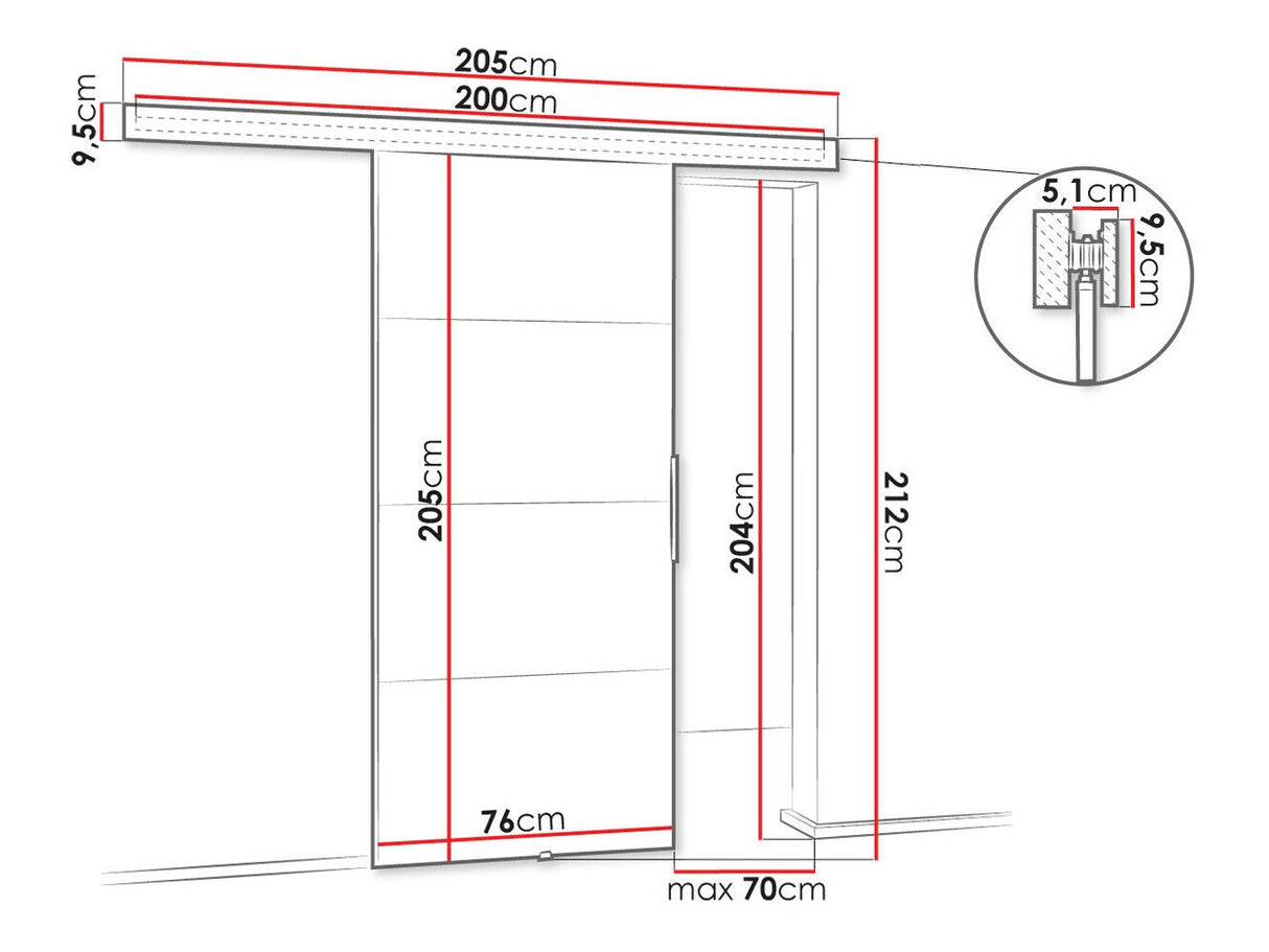 Bīdāmās durvis 522123