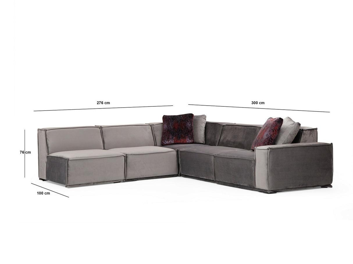 Moduļu stūra dīvāns 524044