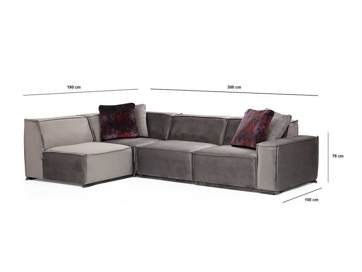 Moduļu stūra dīvāns 524050