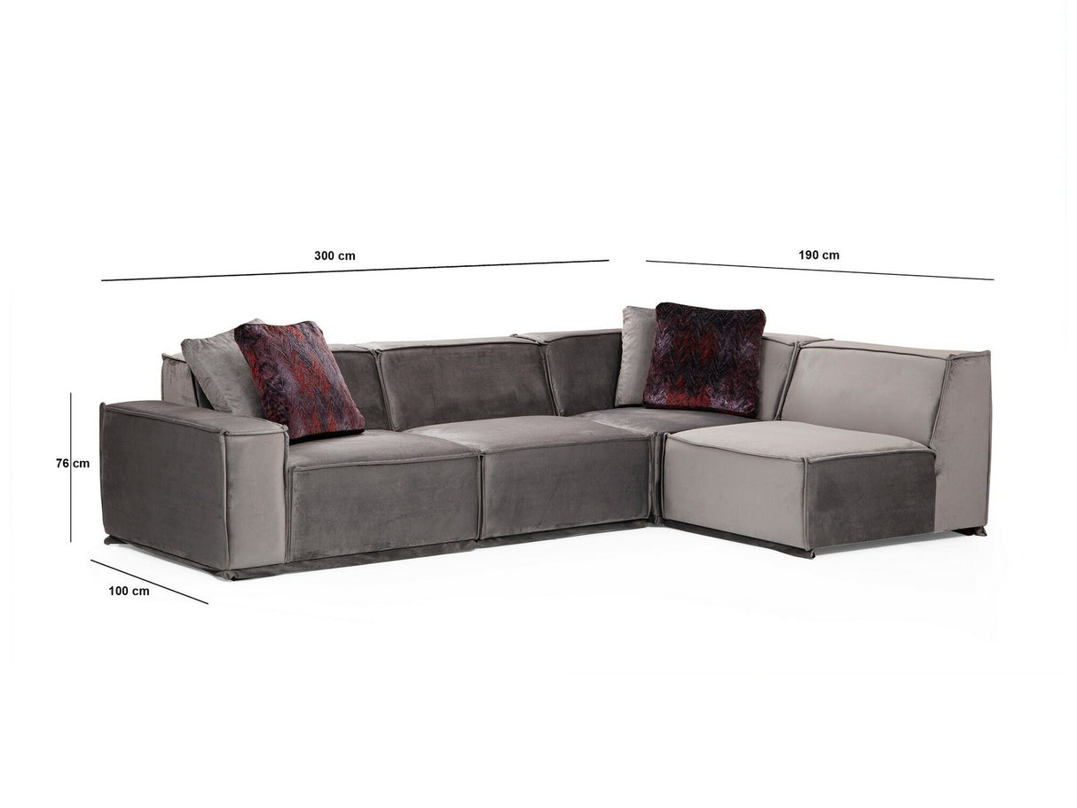 Moduļu stūra dīvāns 524050