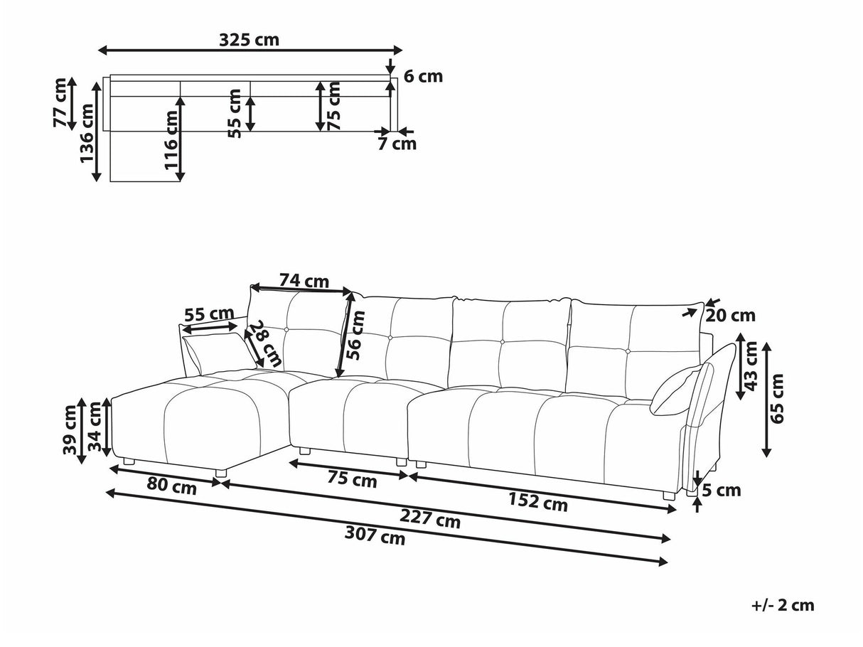 Stūra dīvāns 524312
