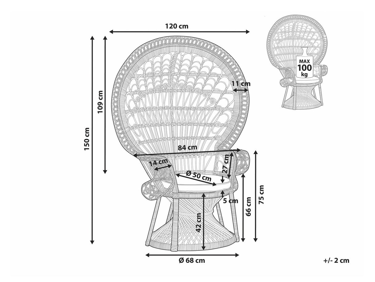 Dārza atpūtas krēsls 525009