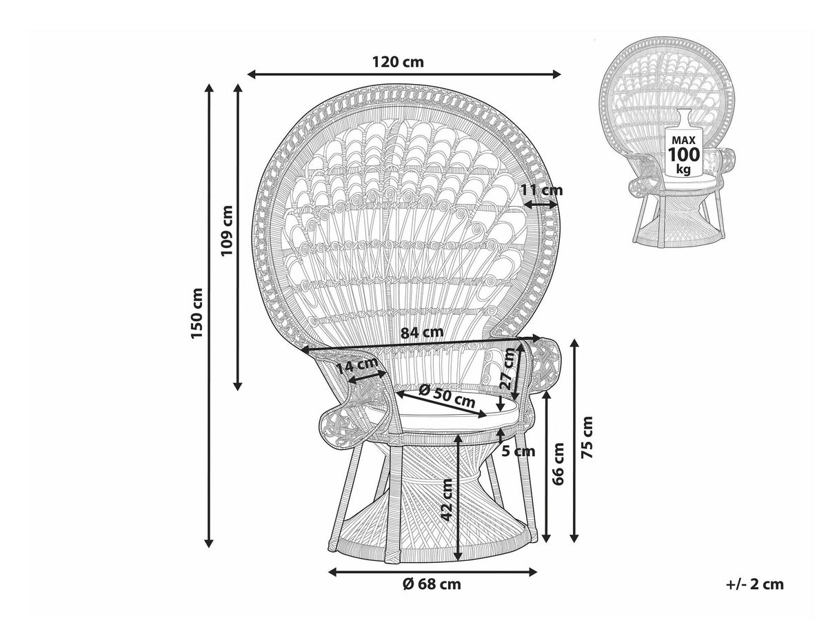 Dārza atpūtas krēsls 525009