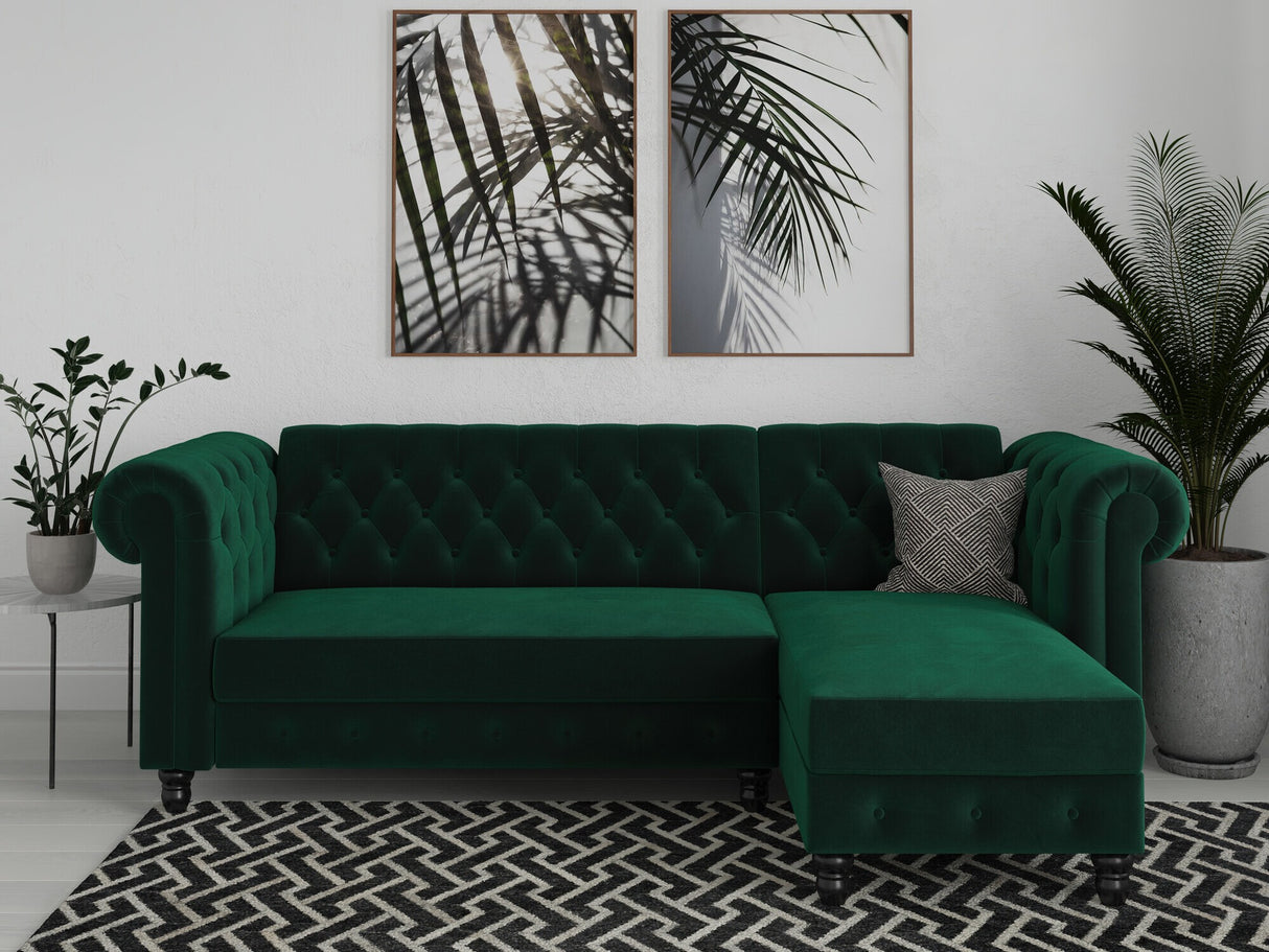 Chesterfield stūra dīvāns 513819