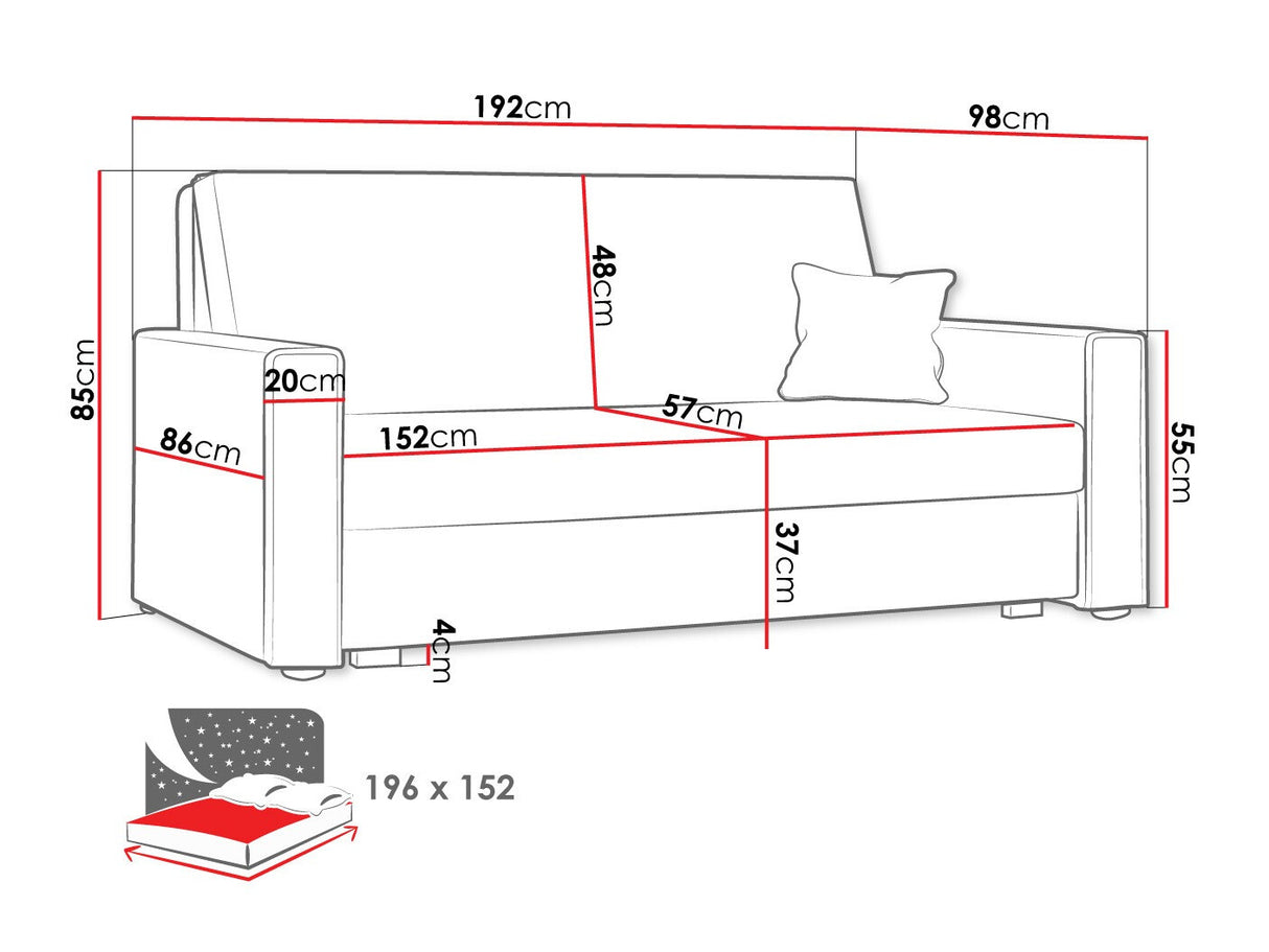 Dīvāns gulta 478292