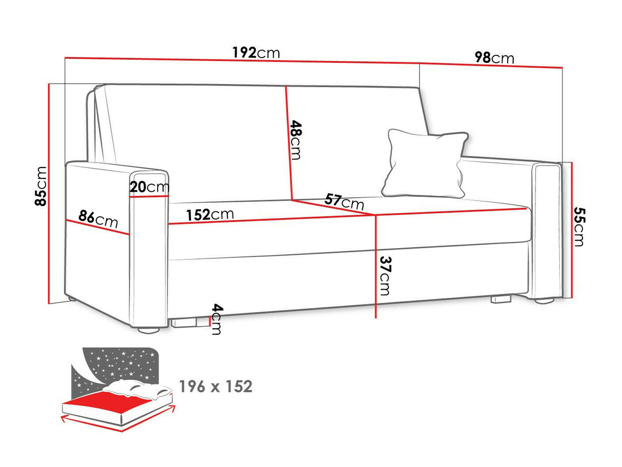 Dīvāns gulta 478292