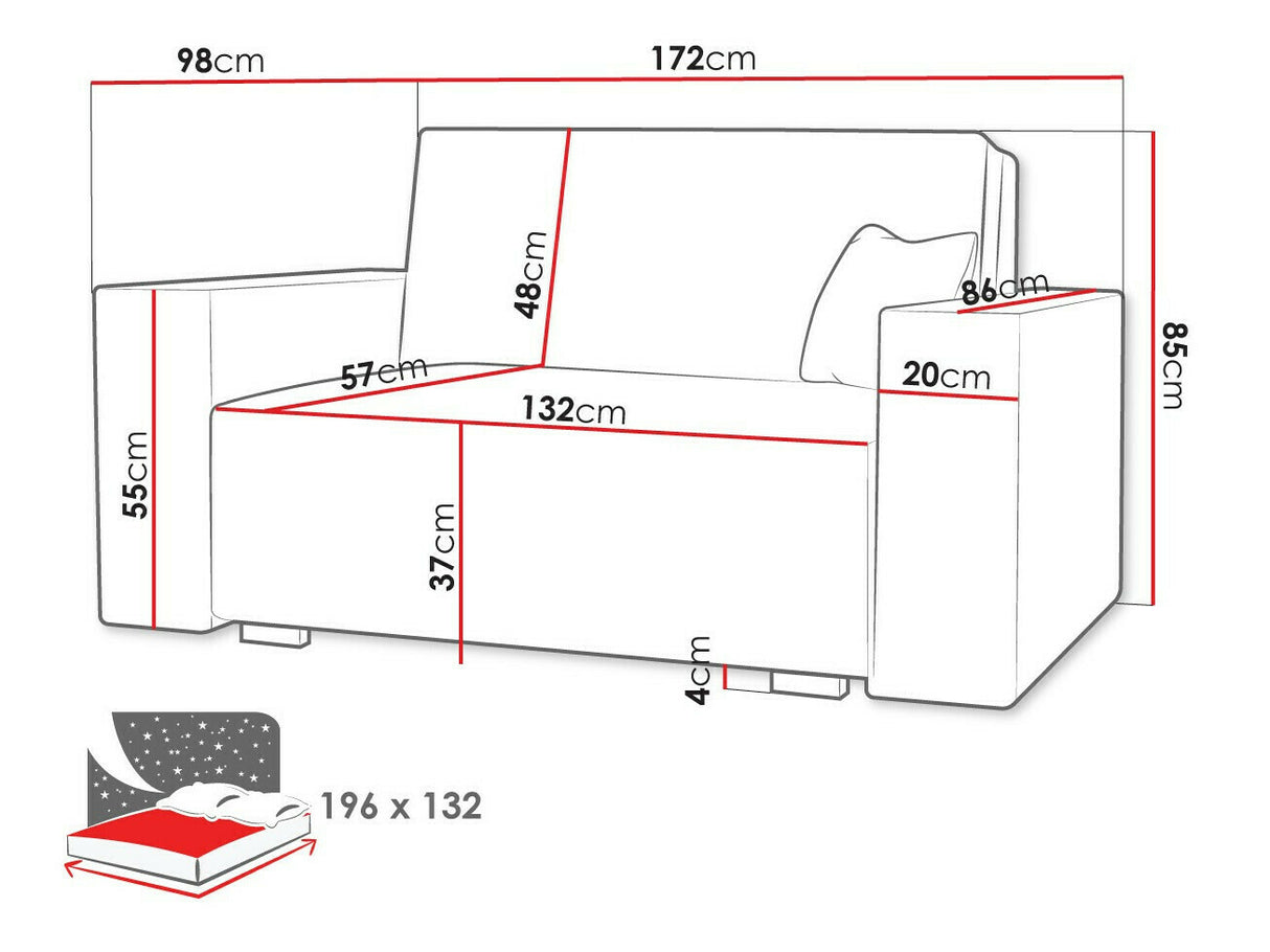 Dīvāns gulta 498619