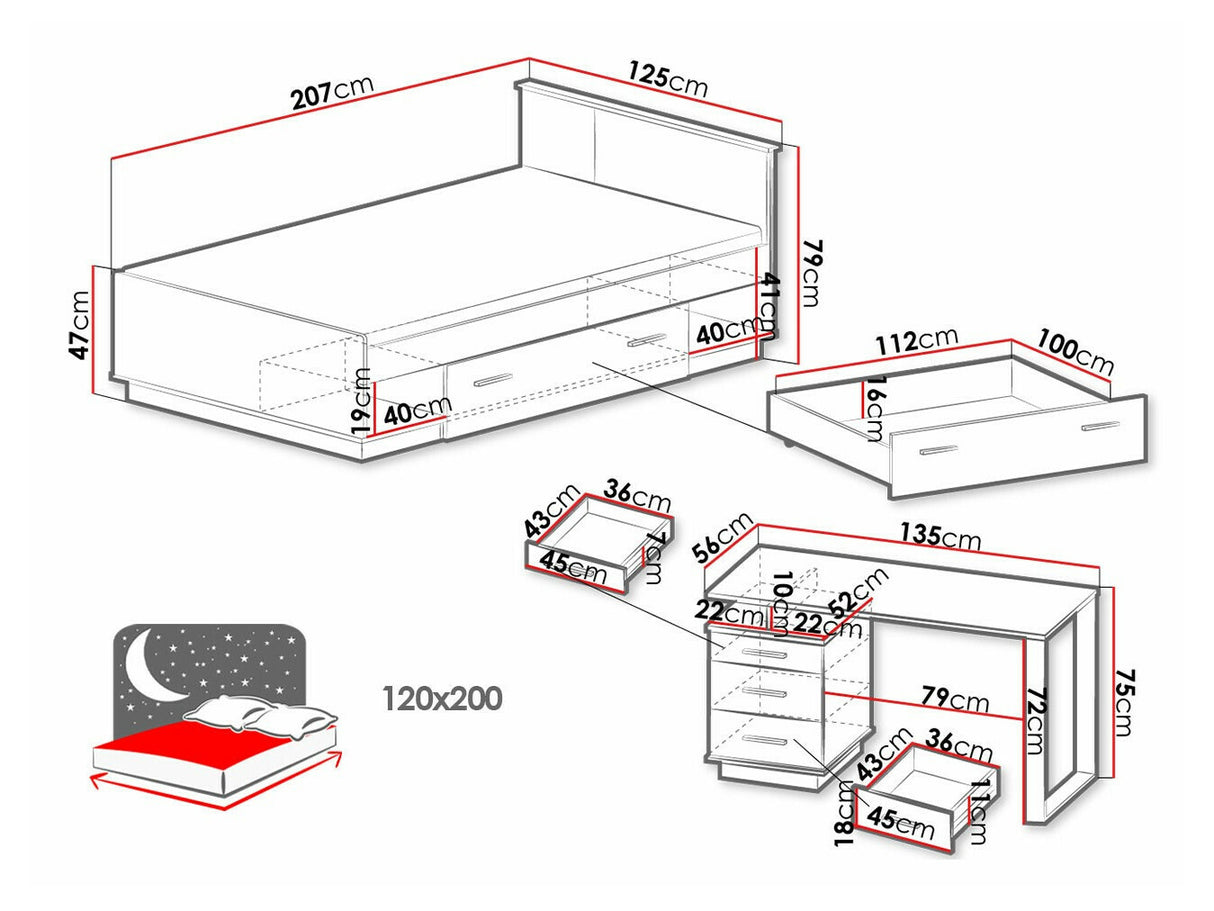 Mēbeļu komplekts 528125