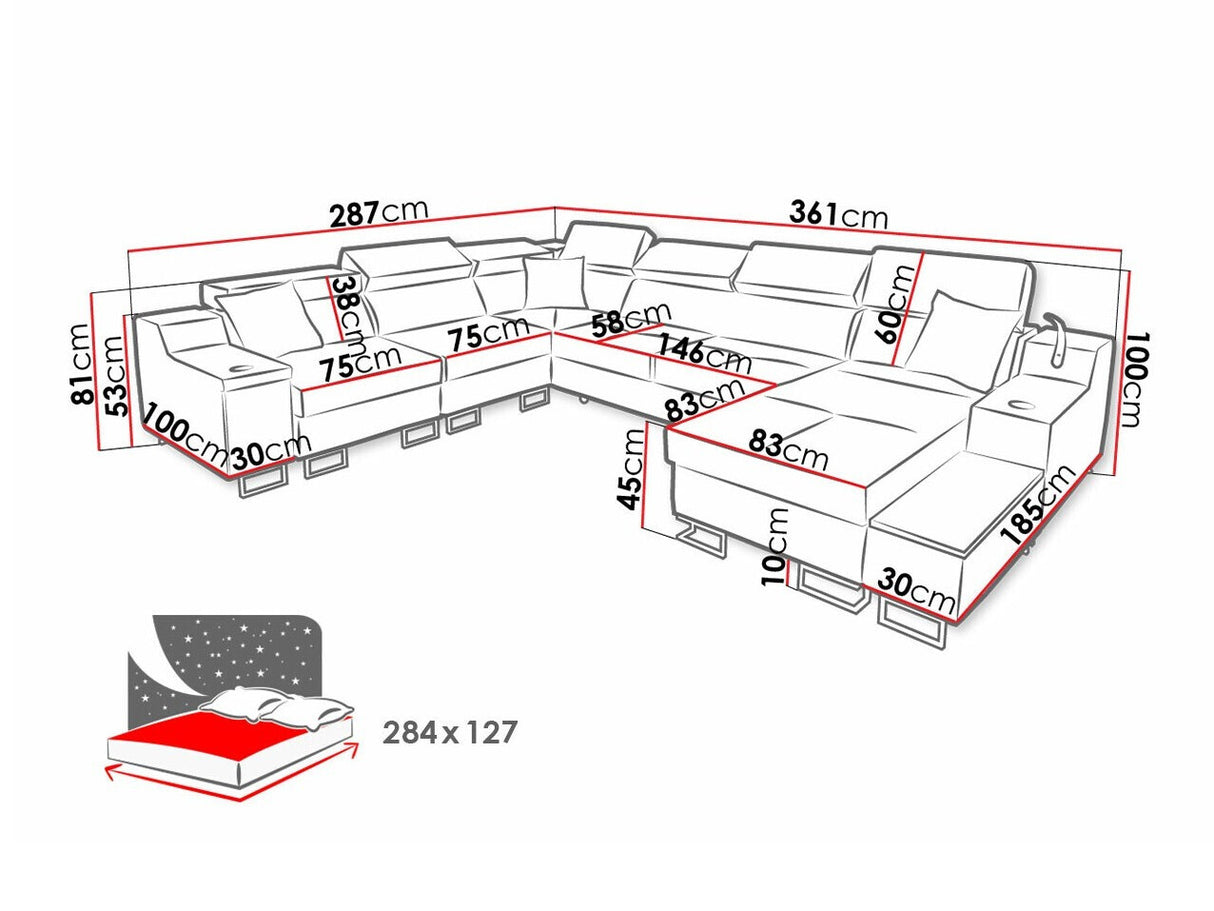 Stūra dīvāns 528804