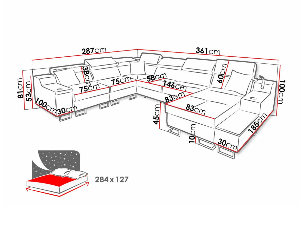 Stūra dīvāns 528804