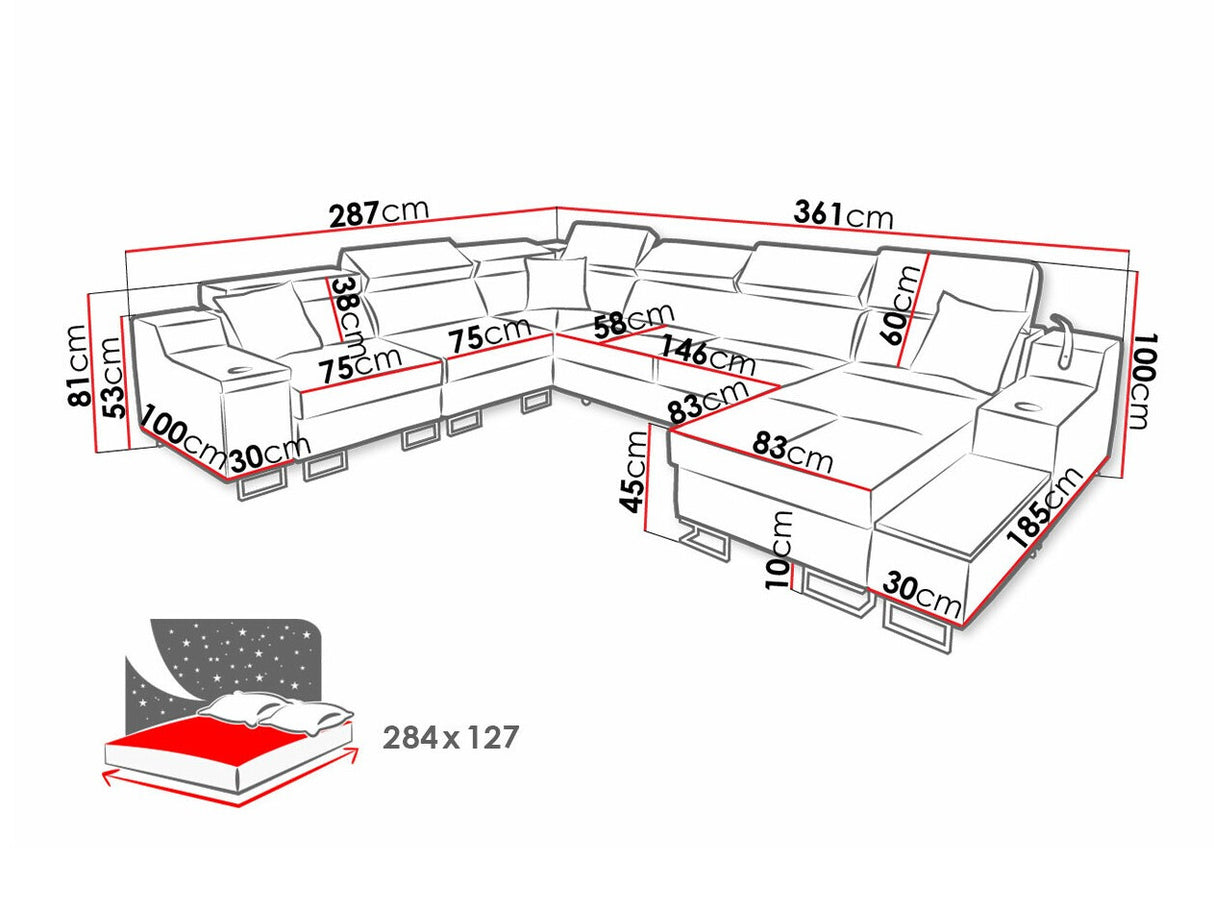 Stūra dīvāns 528804