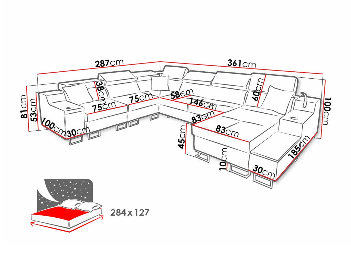 Stūra dīvāns 528804