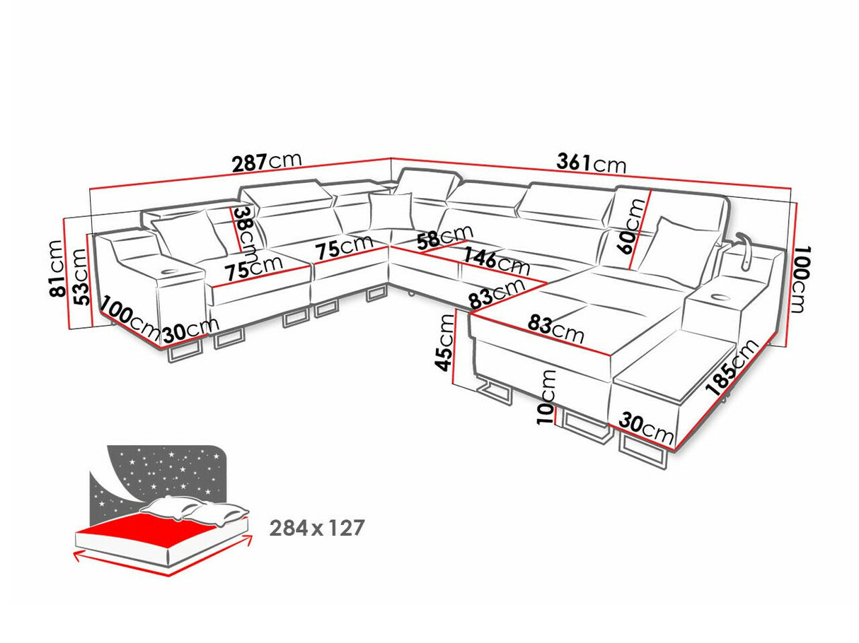 Stūra dīvāns 528804