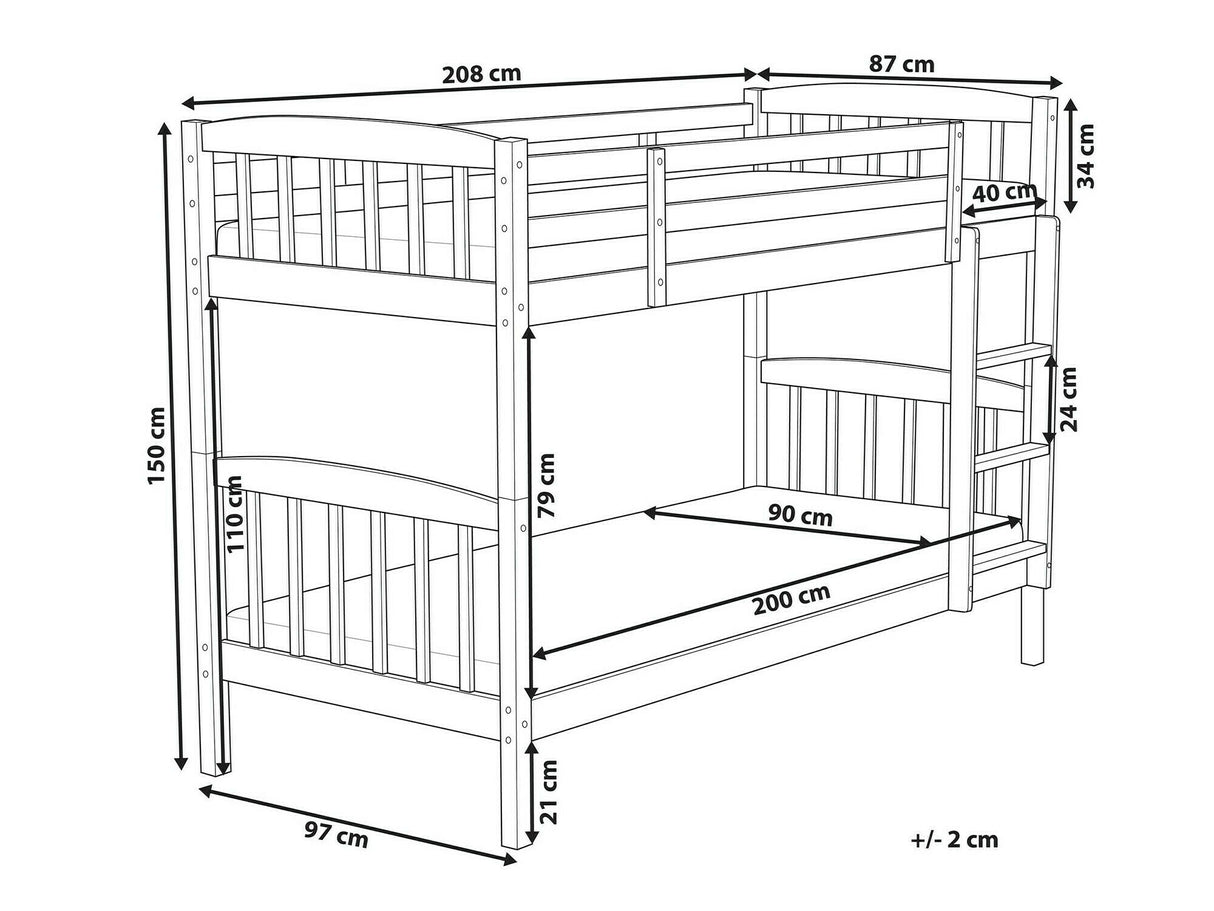 Divstāvu gulta 523027