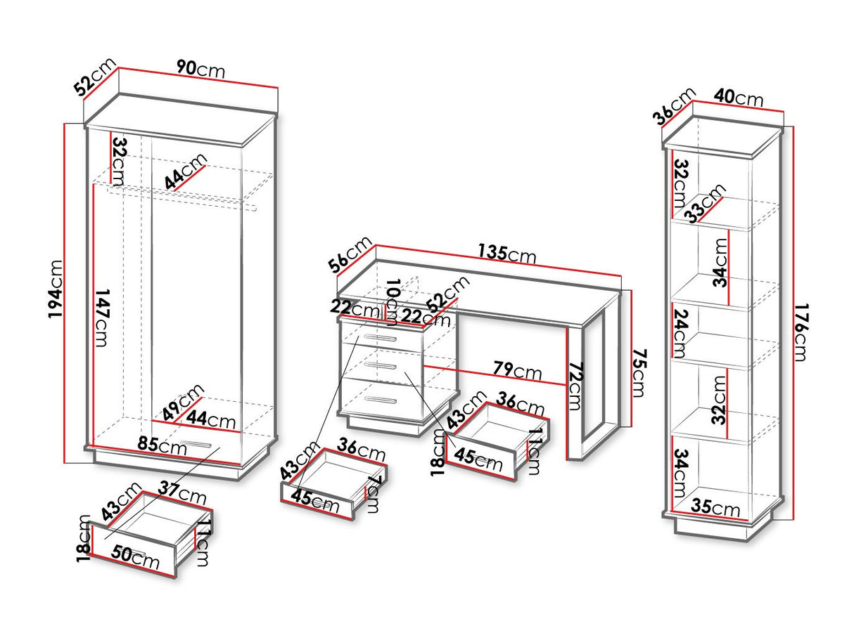 Mēbeļu komplekts 447344