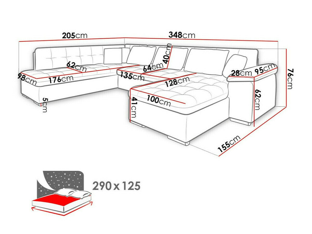 Stūra dīvāns 108216