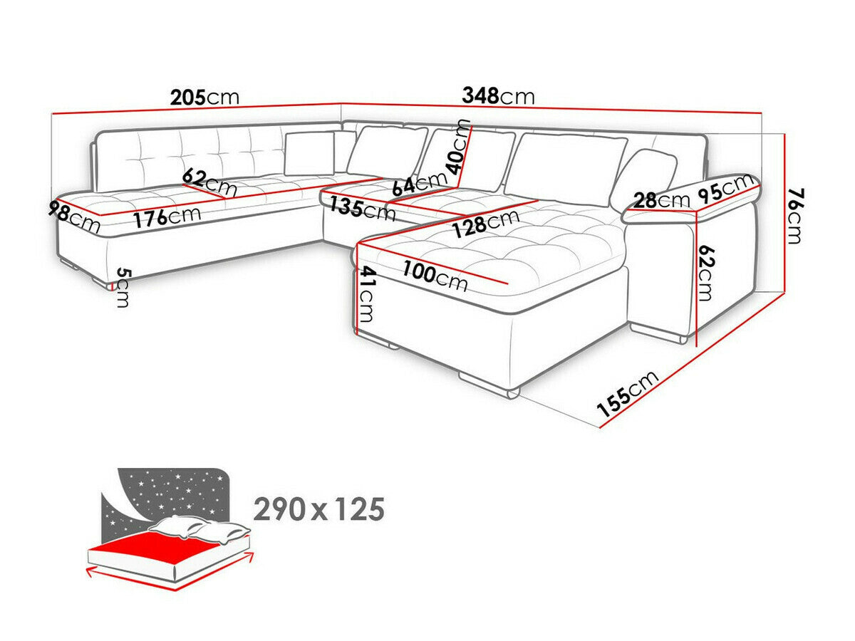 Stūra dīvāns 108216