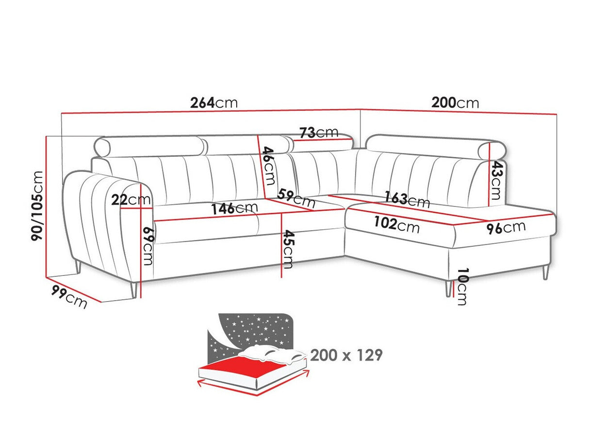 Stūra dīvāns 532486