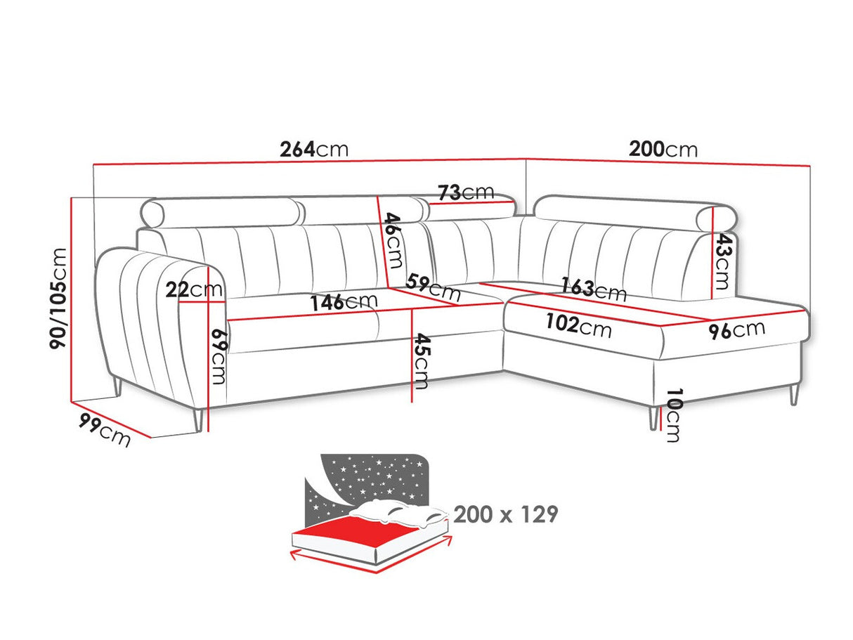 Stūra dīvāns 532486