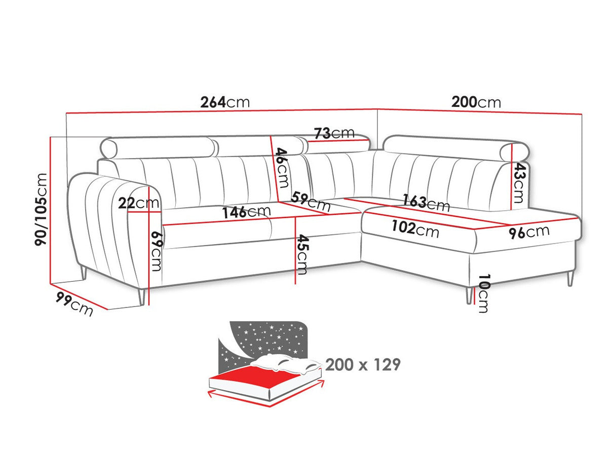Stūra dīvāns 532486