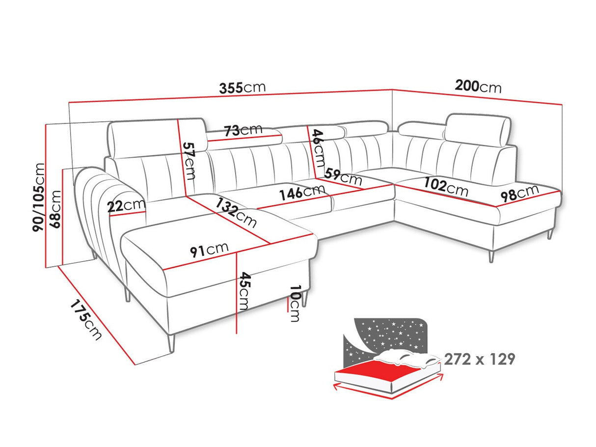 Stūra dīvāns 533891