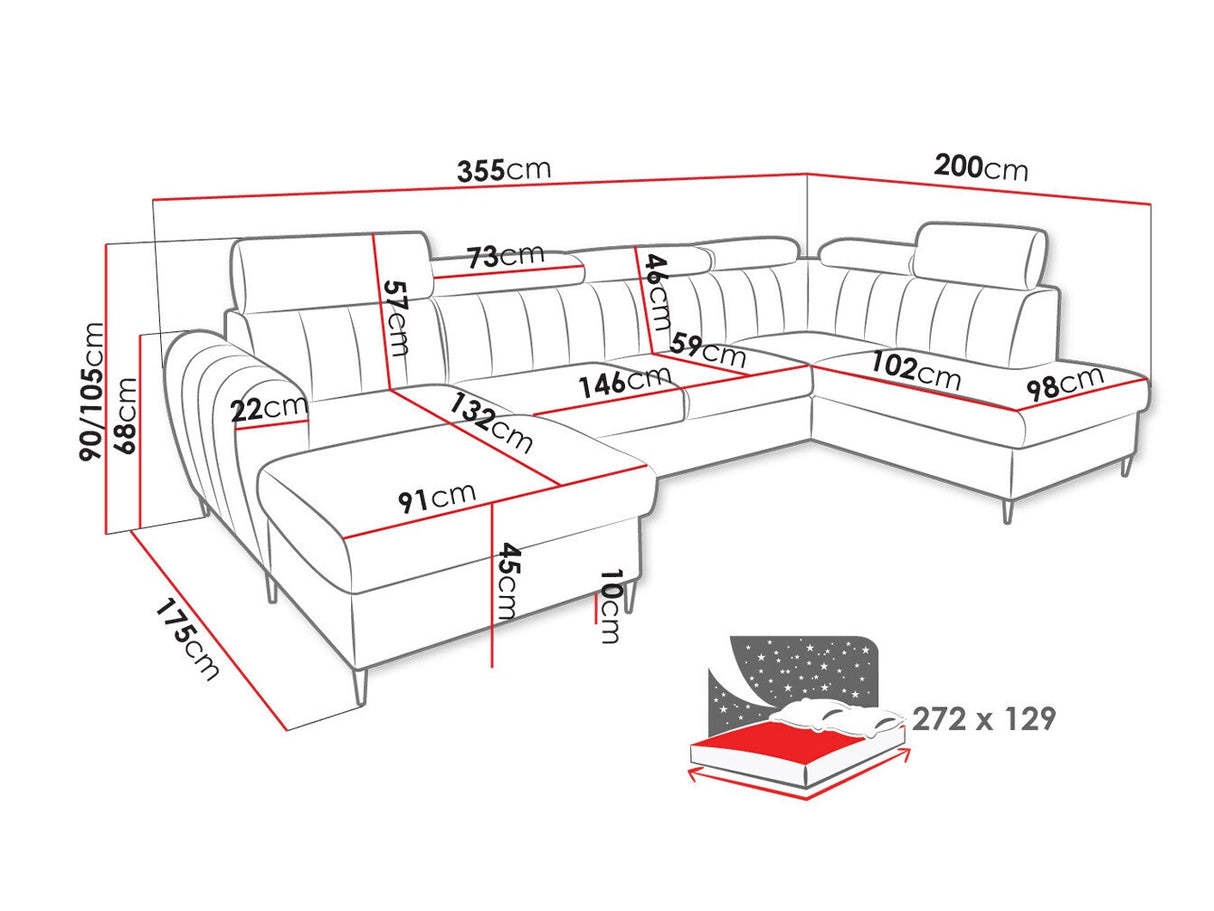 Stūra dīvāns 533891