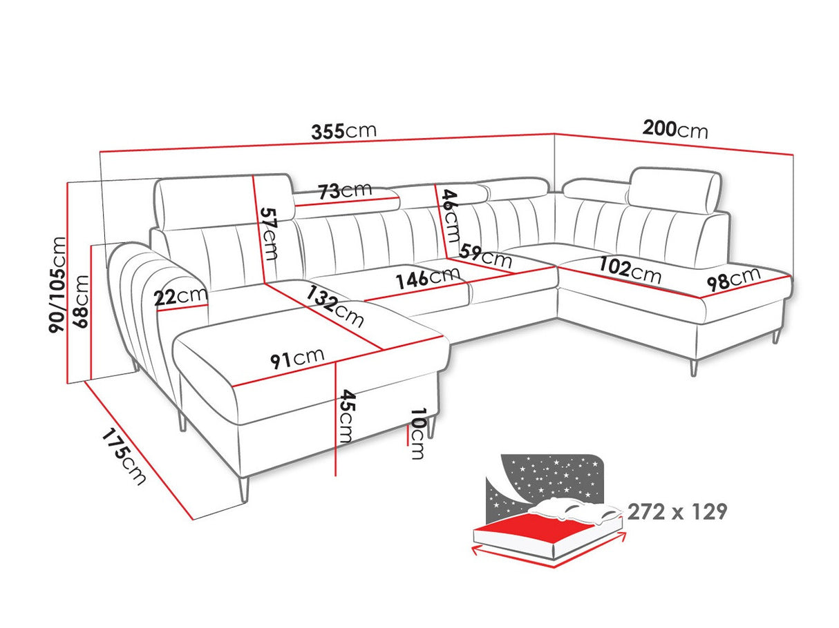 Stūra dīvāns 533891