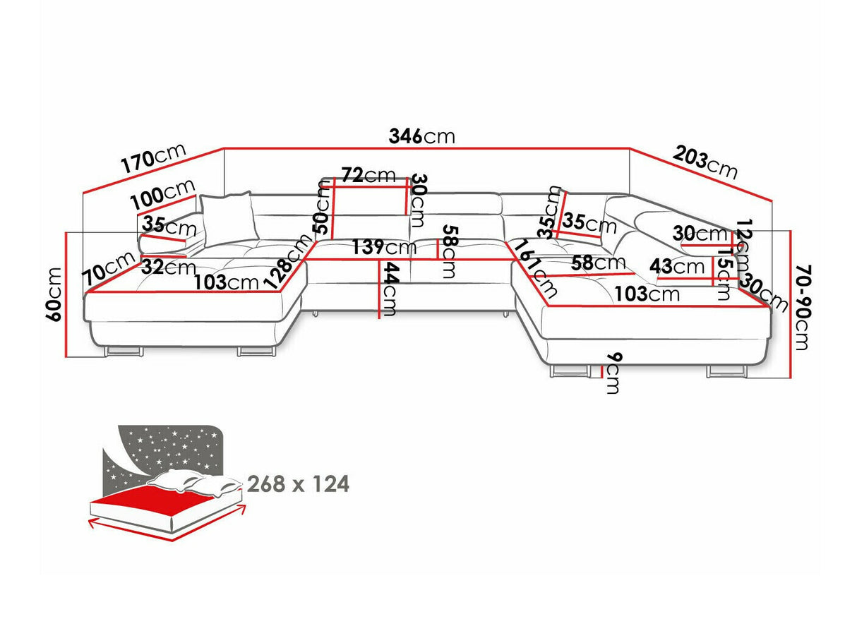 Stūra dīvāns 534071