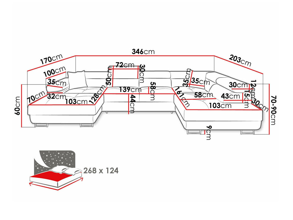 Stūra dīvāns 534071