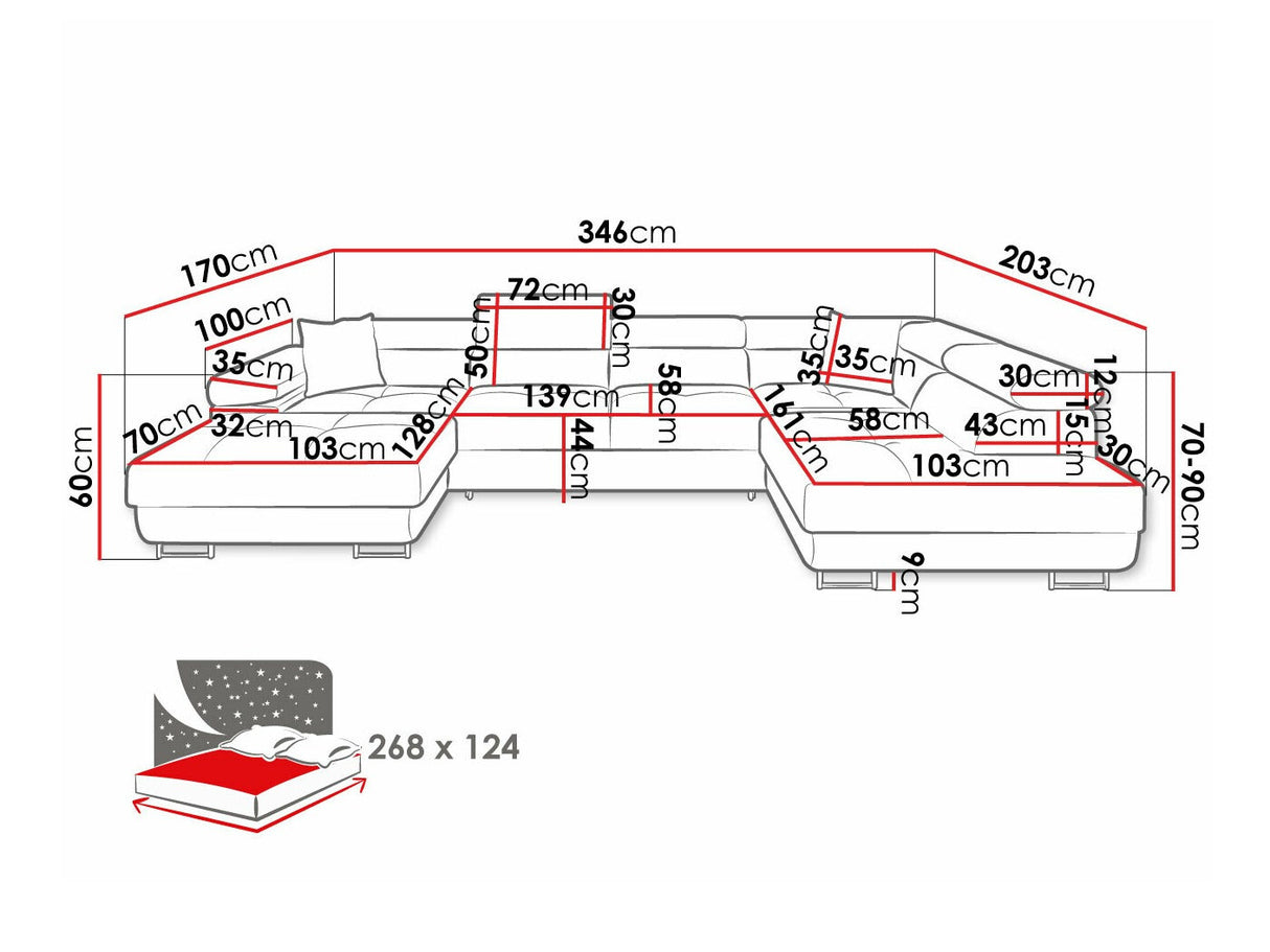 Stūra dīvāns 534071