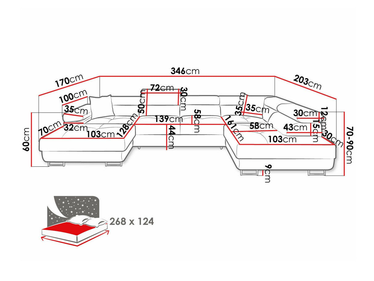 Stūra dīvāns 534071