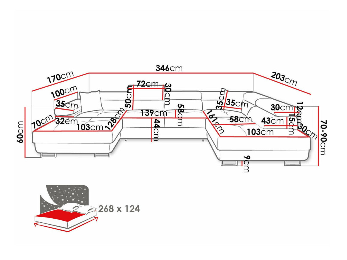 Stūra dīvāns 534071
