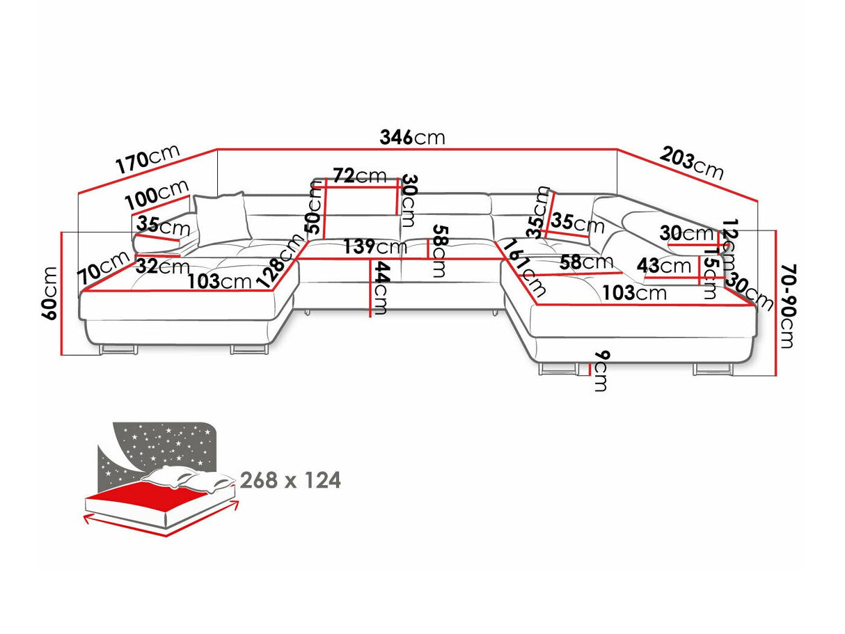 Stūra dīvāns 534071
