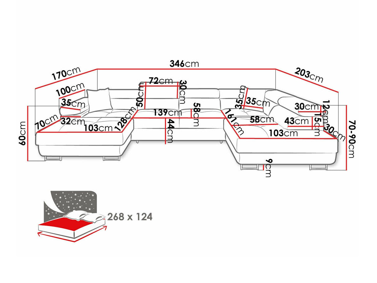 Stūra dīvāns 534071