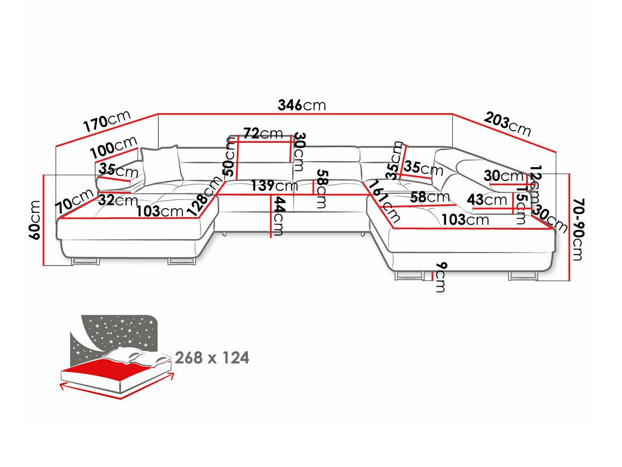 Stūra dīvāns 534071