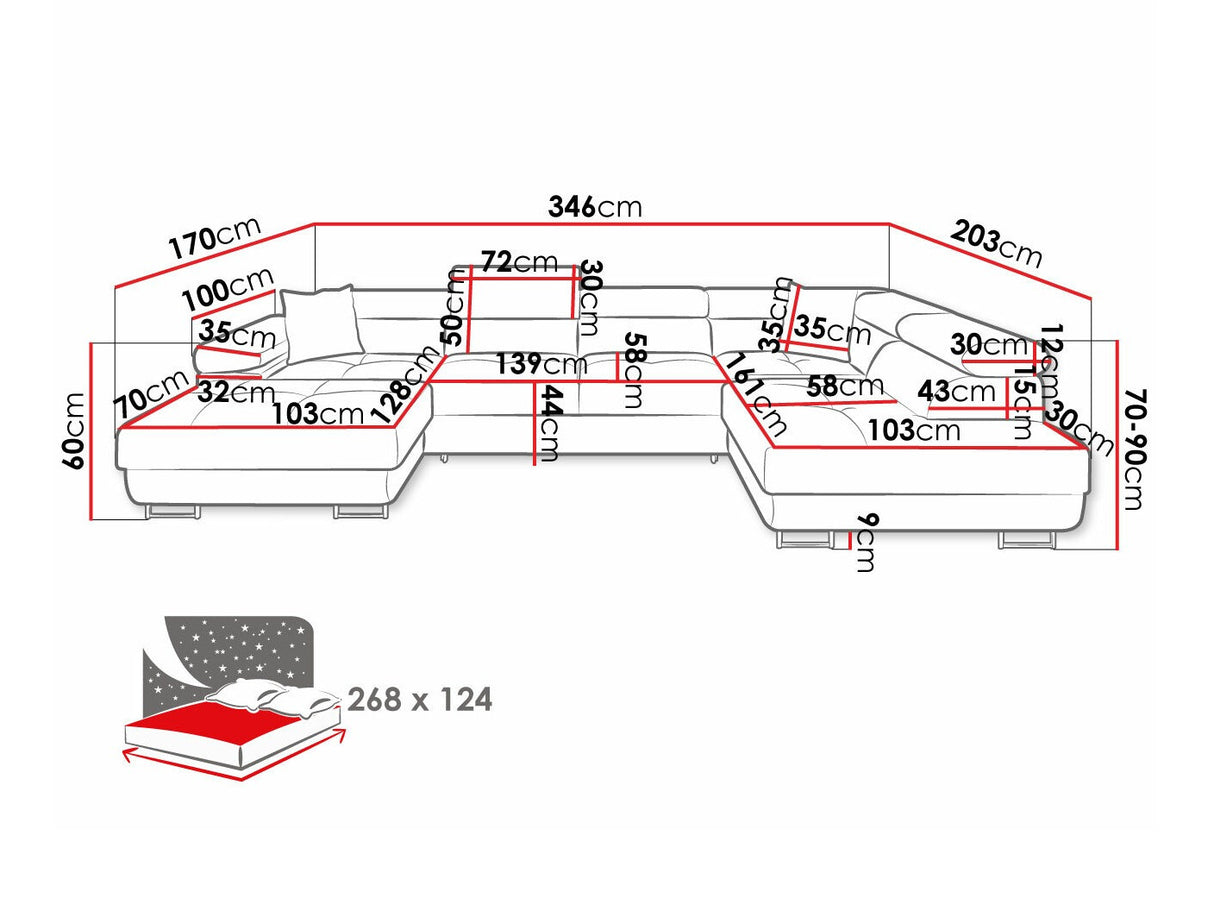 Stūra dīvāns 534071