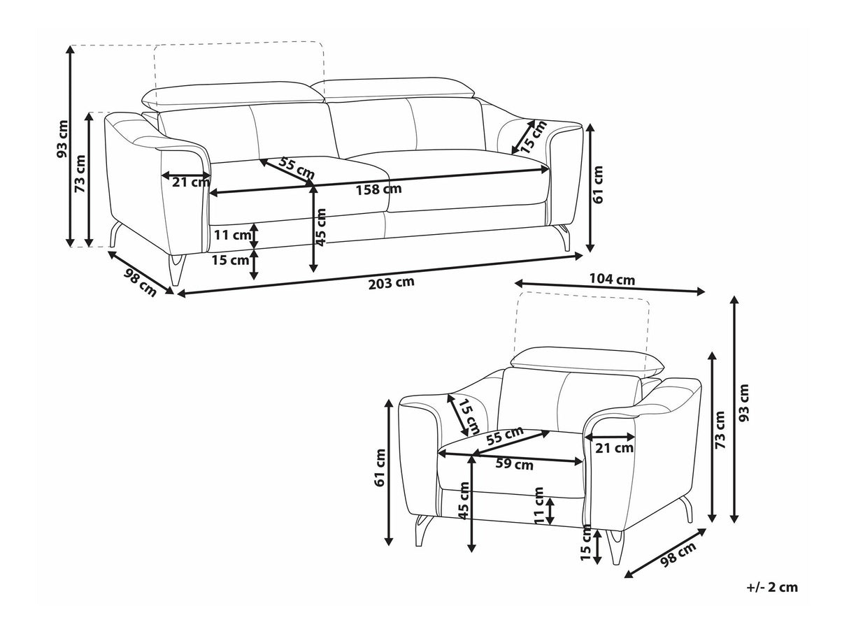 Mīksto mēbeļu komplekts 534514