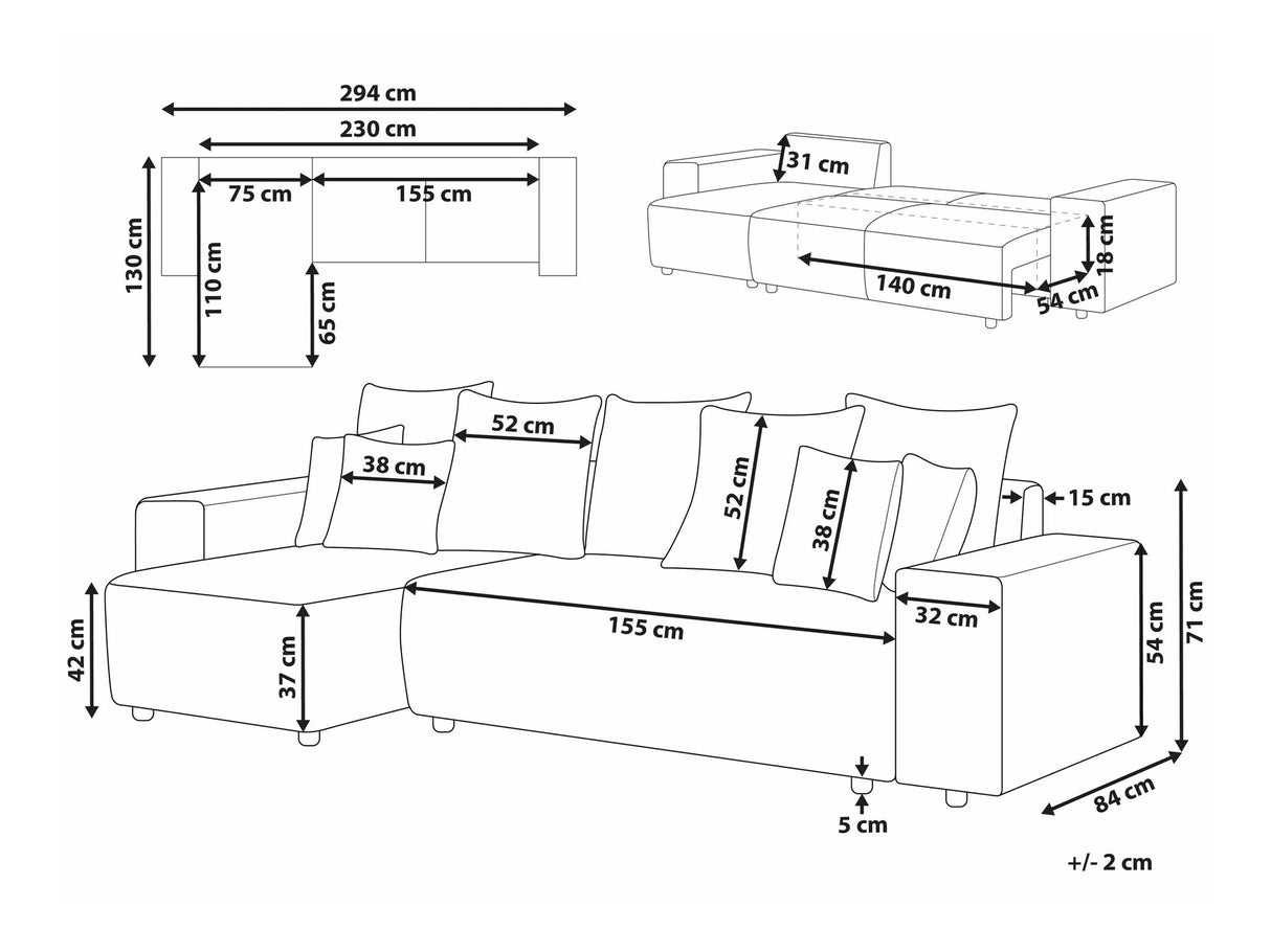 Stūra dīvāns 535429
