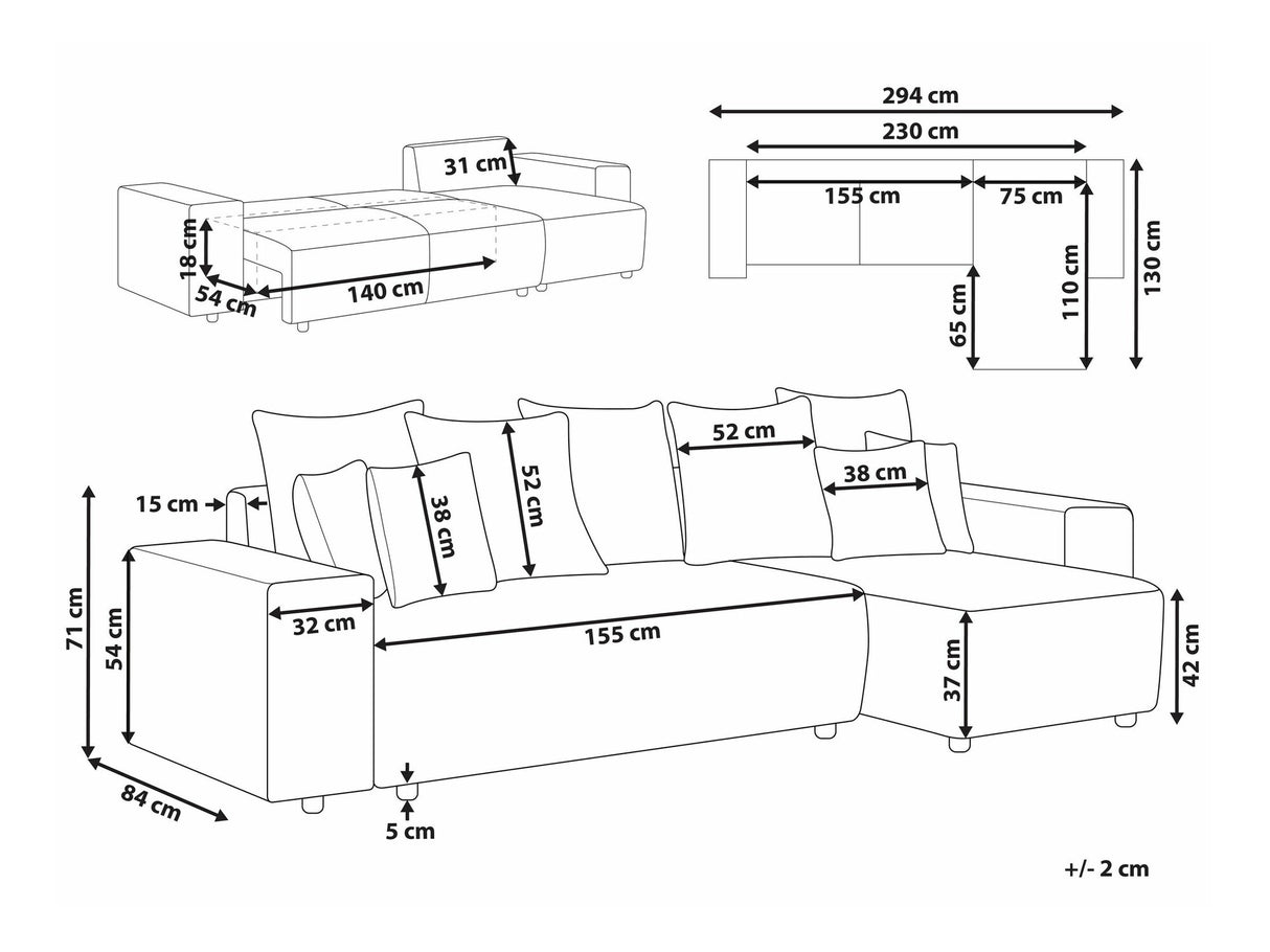 Stūra dīvāns 535429