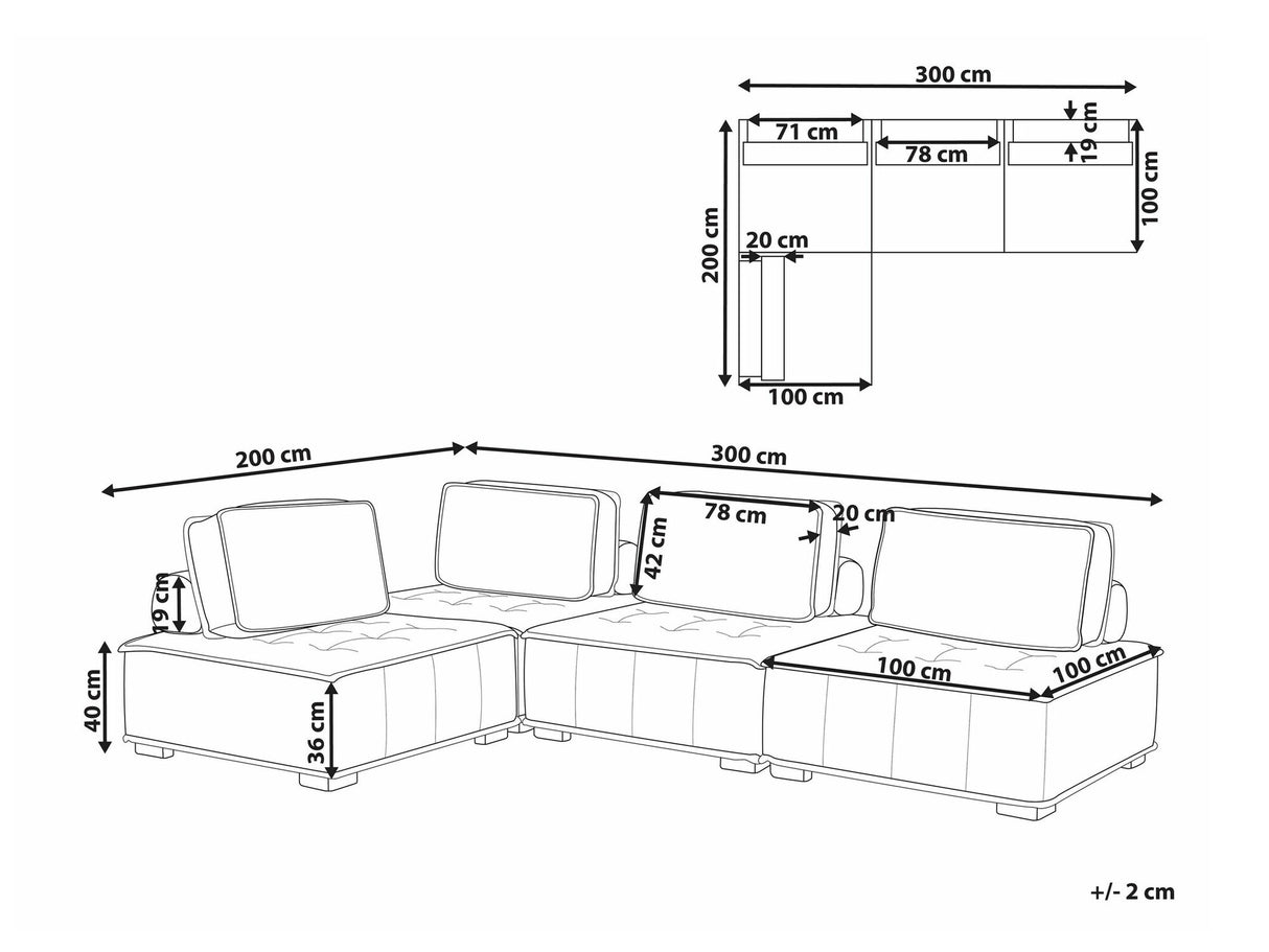 Moduļu stūra dīvāns 536086