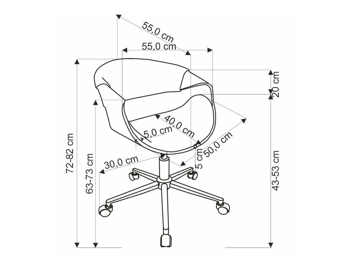 Biroja krēsls 537504