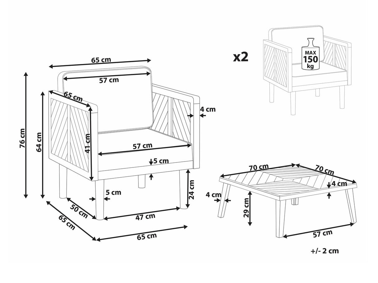 Balkona komplekts 539081