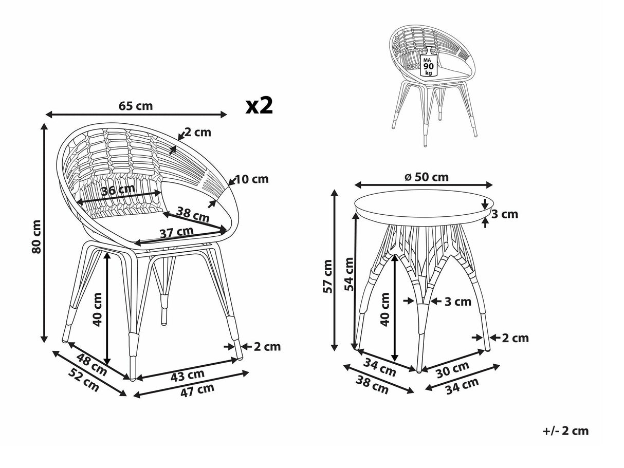 Balkona komplekts 539509