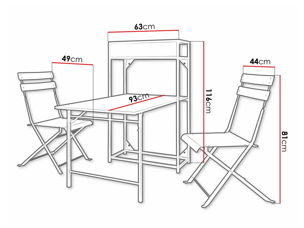 Balkona komplekts 540110