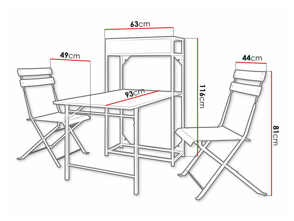 Balkona komplekts 540110