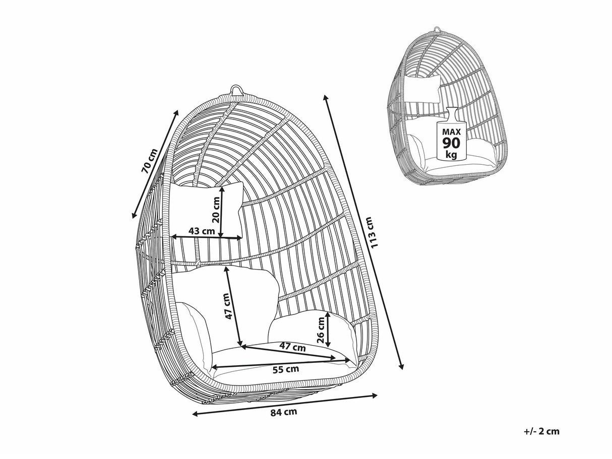 Piekaramais krēsls 540552