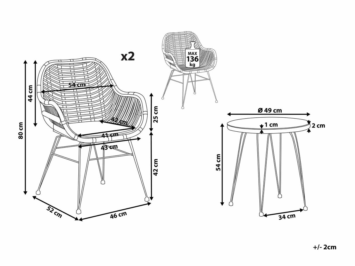 Balkona komplekts 540647