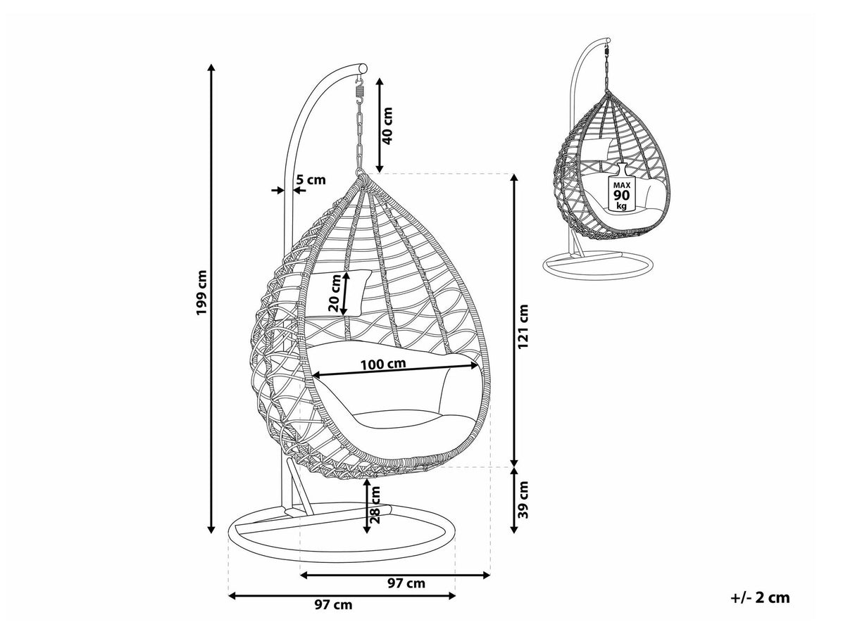 Piekaramais krēsls 540655