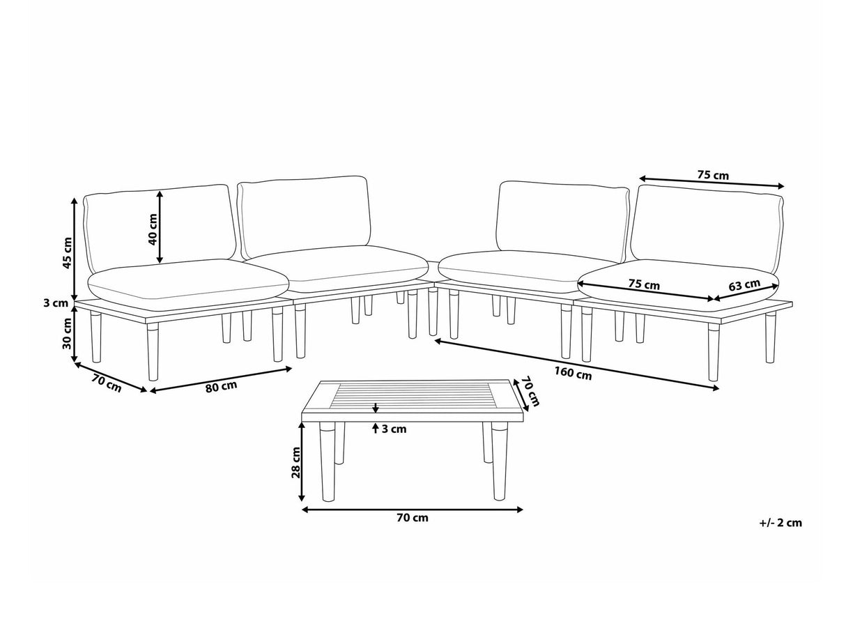 Dārza mēbeļu komplekts 540708